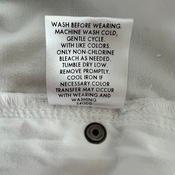 Eileen Fisher High Waisted Denim Slim Jeans Women's Plus Size 20W White NWOT - Picture 6 of 6